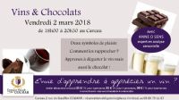 Atelier Vins & Chocolats. Publié le 12/02/18. COLMAR 18H00